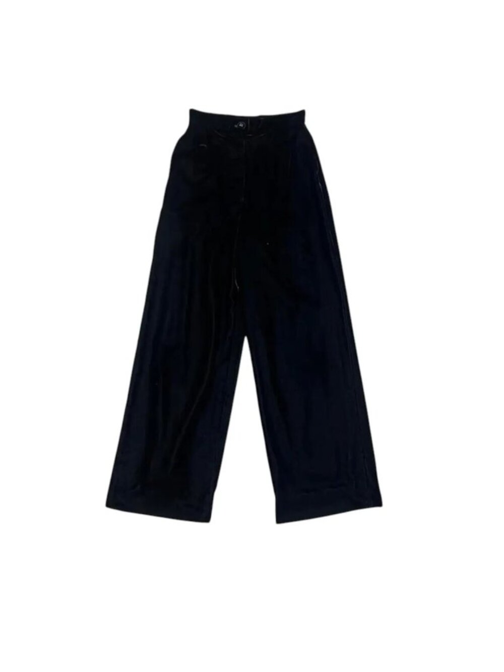 1990s Chanel 1998 Autumn black silk velvet high waisted pants 98A size 36 xs